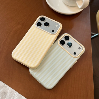 Gucardi Ins-stílusú csíkos puha TPU tok iPhone 14 Pro Max-hoz – ütésálló, testreszabható