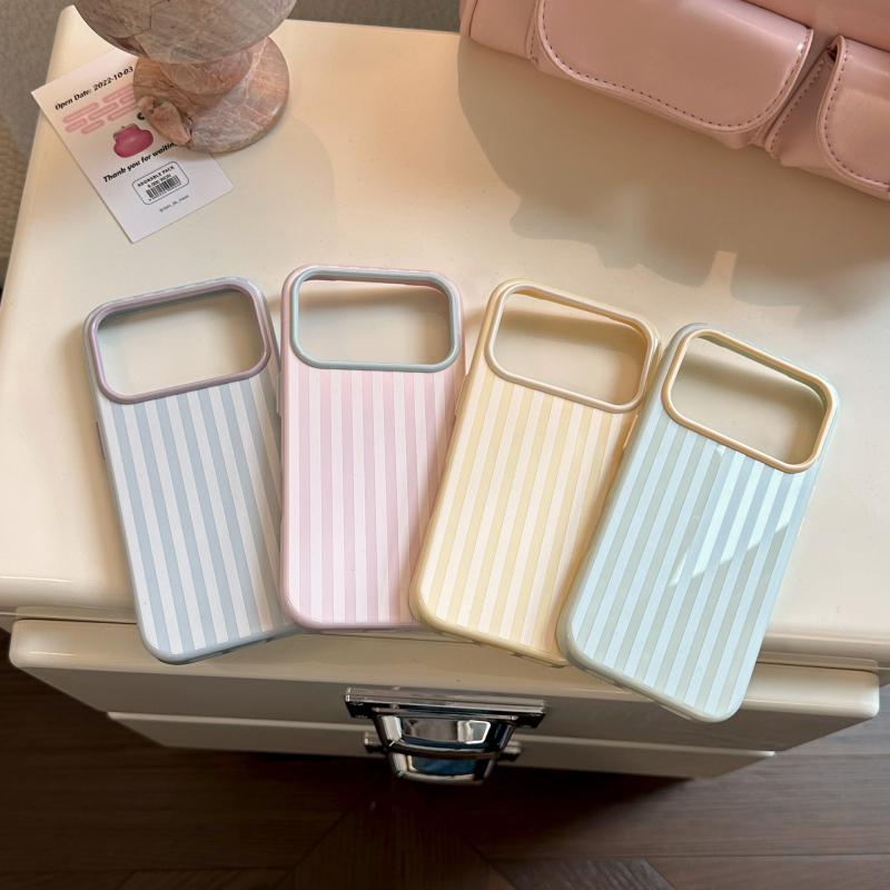 Gucardi Ins-stílusú csíkos puha TPU tok iPhone 14 Pro Max-hoz – ütésálló, testreszabható