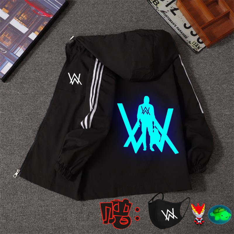 Geacă pentru copii, uniformă de dans, impermeabilă și luminoasă, set unisex cu glugă, stil 2025