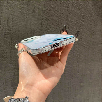 Θήκη για iPhone 15/14 με υφή κυψελών, ματ φινίρισμα, διπλού στρώματος IMD, ασημί