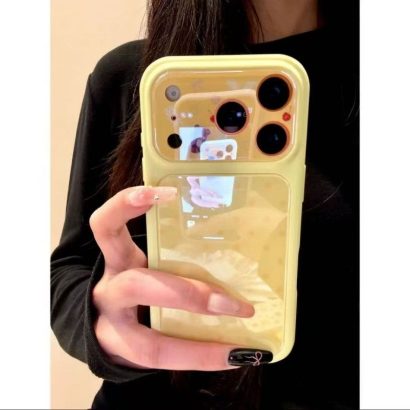 Θήκη iPhone 14 Pro Max σε στυλ Ins, πολύχρωμες τελείες με σχέδιο αρκούδας-μήλου