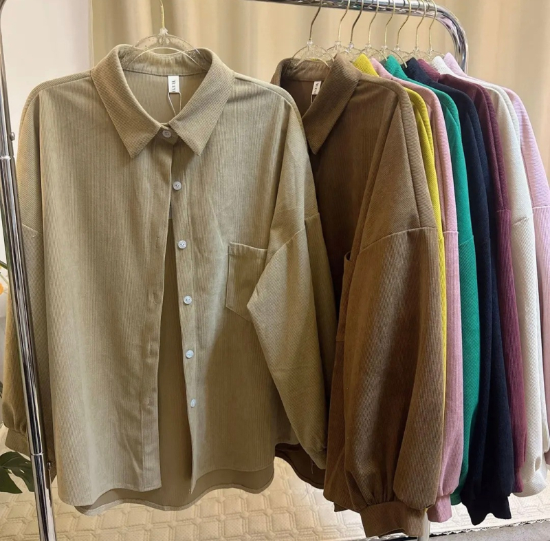 Női hosszú, vastag kabát fleece bélésével, őszi-téli, laza szabás, irodai stílus