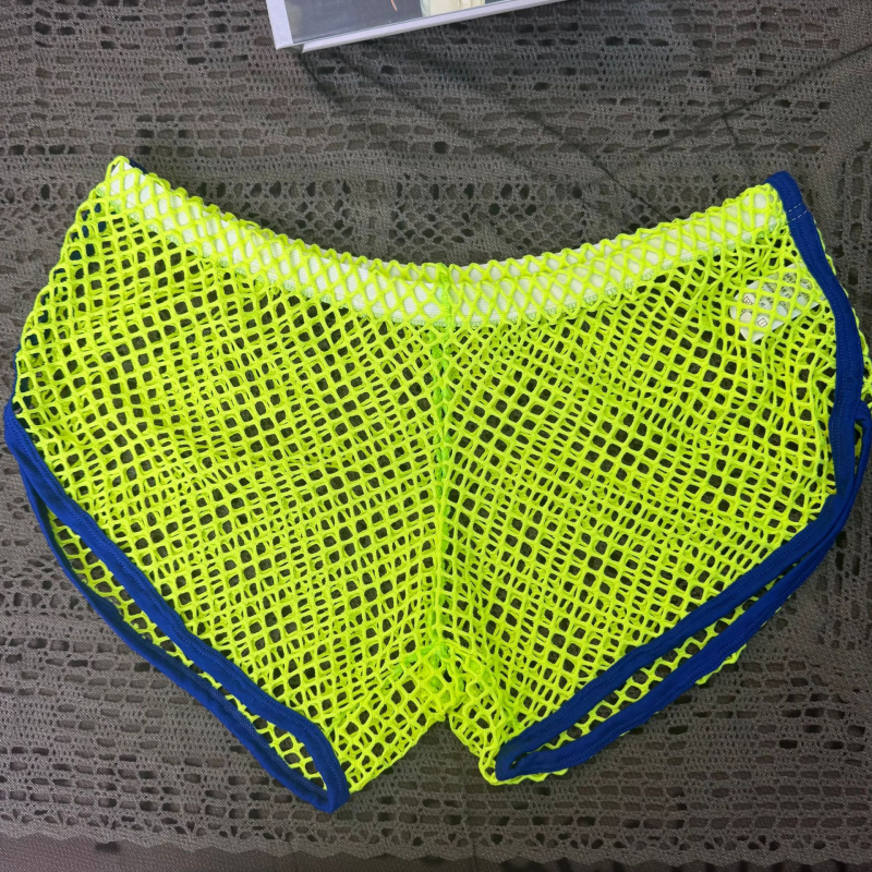 Ανδρικά boxers από δίχτυ, αναπνέοντα, διαφανή, άνετη χαλαρή εφαρμογή για οικιακή χρήση