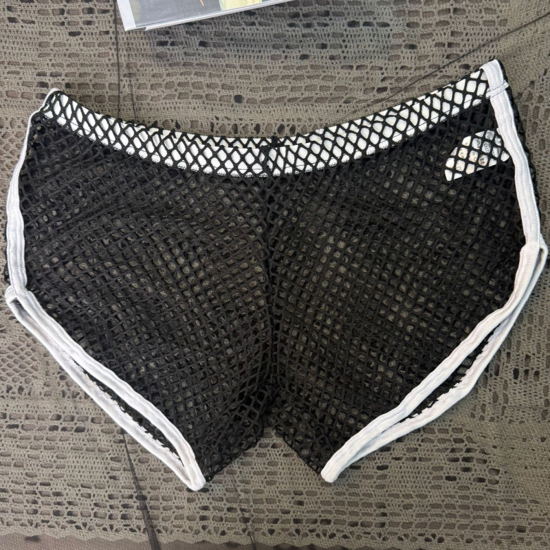 Ανδρικά boxers από δίχτυ, αναπνέοντα, διαφανή, άνετη χαλαρή εφαρμογή για οικιακή χρήση
