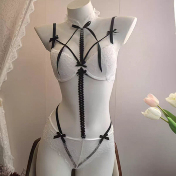 Lenjerie din dantelă în stil franțuzesc, curea de gât detașabilă, sutien minimizator pentru sâni mari, cupe subțiri, set de sutiene respirabil cu halter