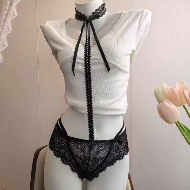 Lenjerie din dantelă în stil franțuzesc, curea de gât detașabilă, sutien minimizator pentru sâni mari, cupe subțiri, set de sutiene respirabil cu halter
