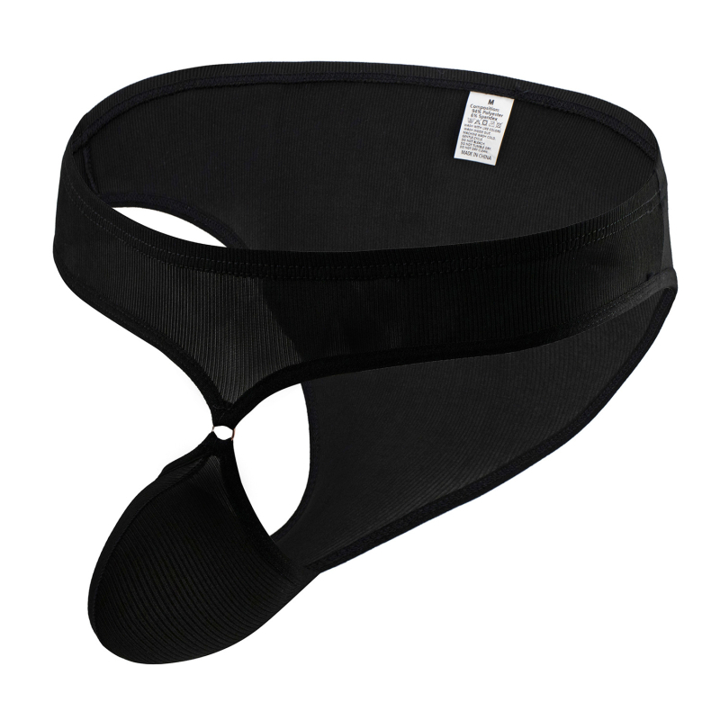 Lenjerie intimă pentru bărbați sexy, talie joasă, textură nervurată Ice Silk, model B660