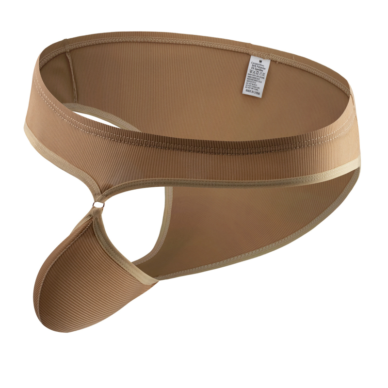 Lenjerie intimă pentru bărbați sexy, talie joasă, textură nervurată Ice Silk, model B660