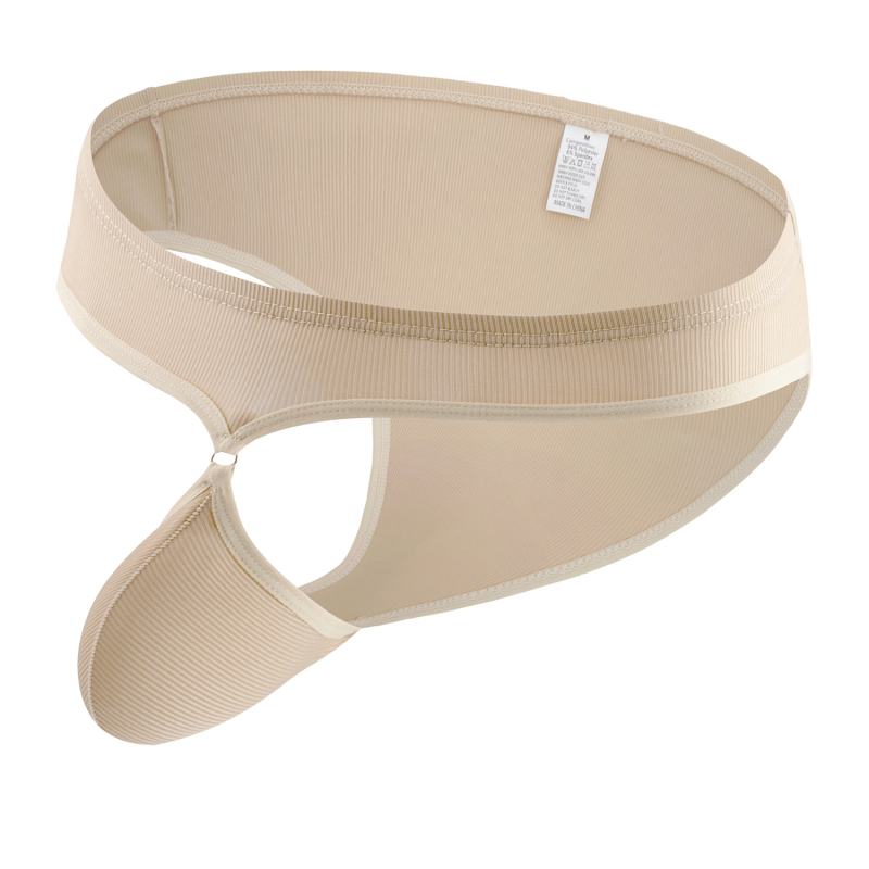 Lenjerie intimă pentru bărbați sexy, talie joasă, textură nervurată Ice Silk, model B660