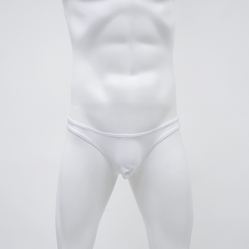 Boxer de baie masculin din nylon, talie joasă – pentru plajă și spa, stil briefs/tanga
