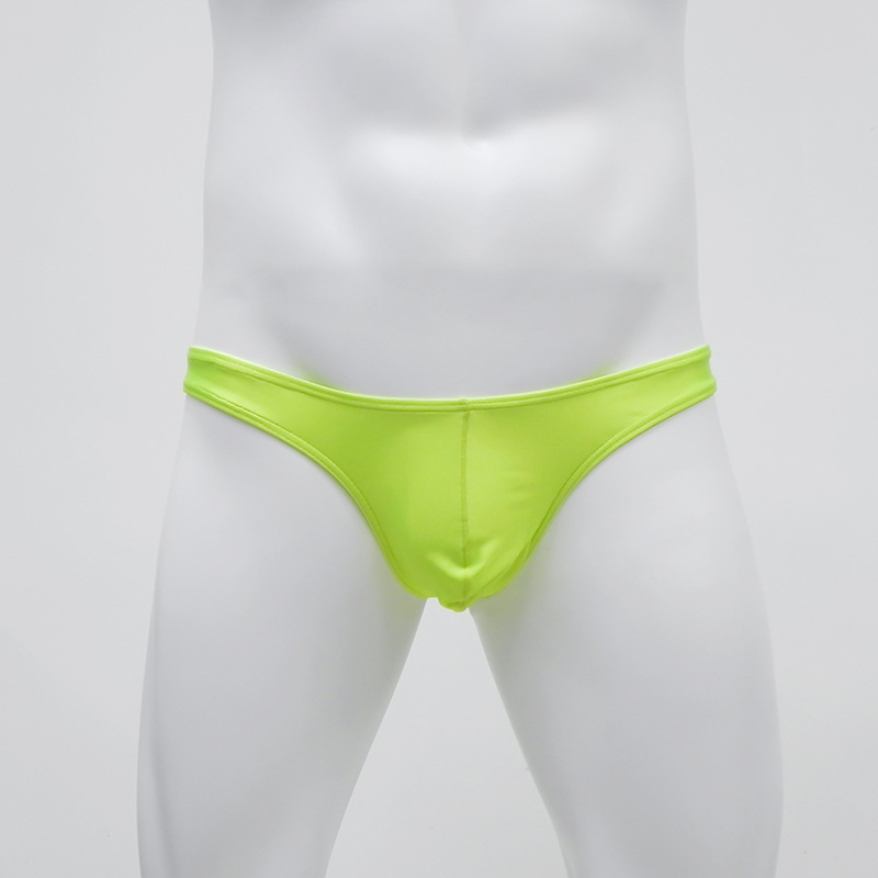 Boxer de baie masculin din nylon, talie joasă – pentru plajă și spa, stil briefs/tanga