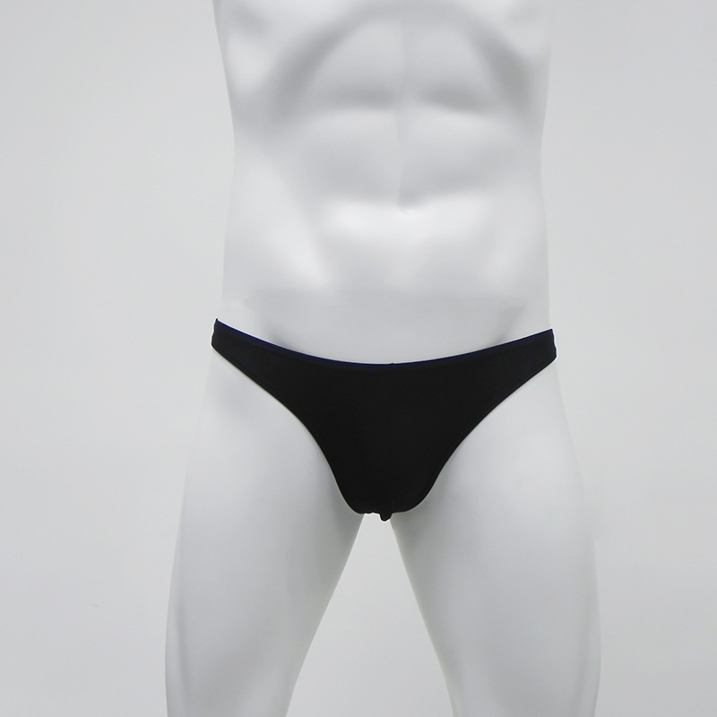 Boxer de baie masculin din nylon, talie joasă – pentru plajă și spa, stil briefs/tanga