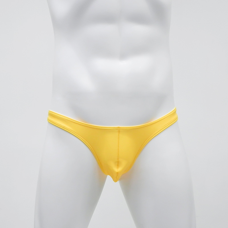 Boxer de baie masculin din nylon, talie joasă – pentru plajă și spa, stil briefs/tanga