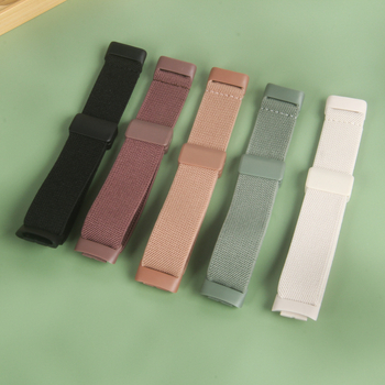Nylon pleteni kaiš za sat s magnetskom kopčom, kompatibilan s Fitbit Charge5/6 i Versa3/4 (dužina 20 cm, širina 22/24 mm)