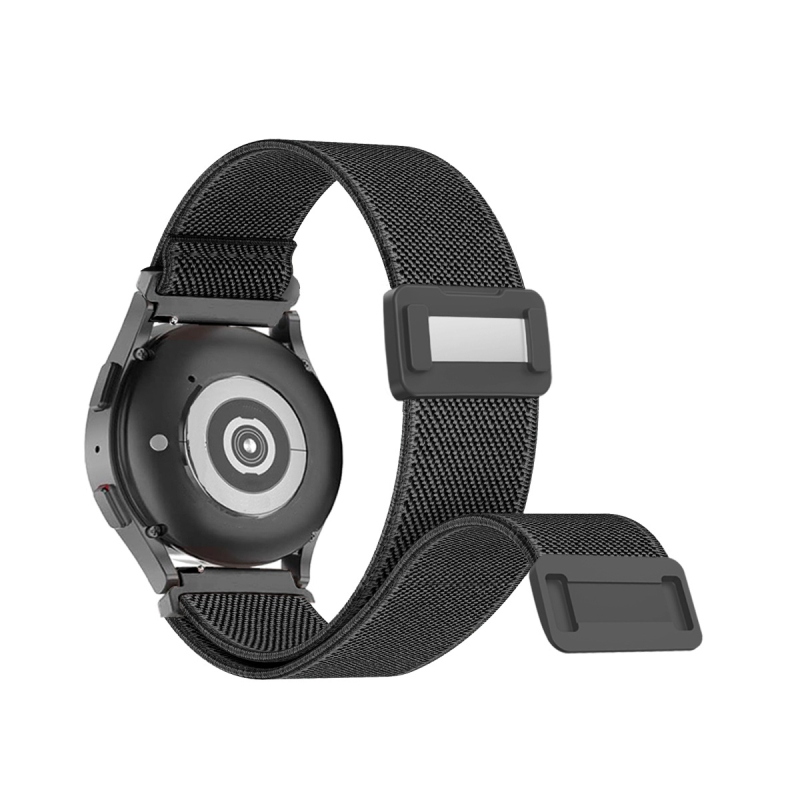 Nylon pleteni kaiš za sat s magnetskom kopčom, kompatibilan s Fitbit Charge5/6 i Versa3/4 (dužina 20 cm, širina 22/24 mm)
