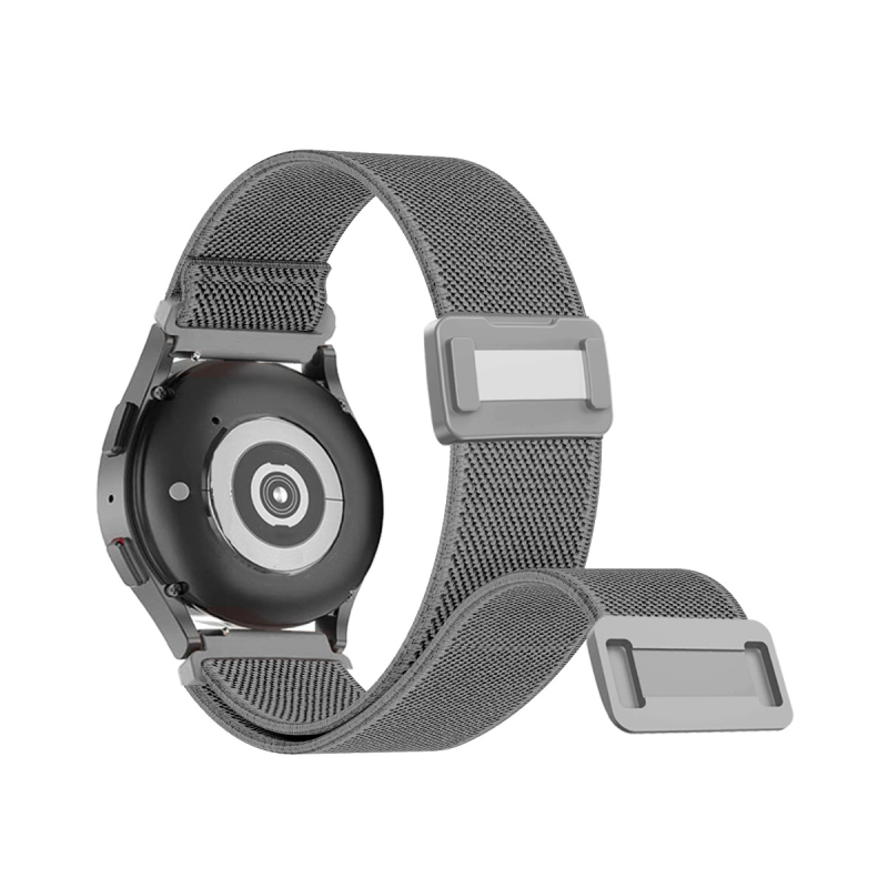 Nylon pleteni kaiš za sat s magnetskom kopčom, kompatibilan s Fitbit Charge5/6 i Versa3/4 (dužina 20 cm, širina 22/24 mm)