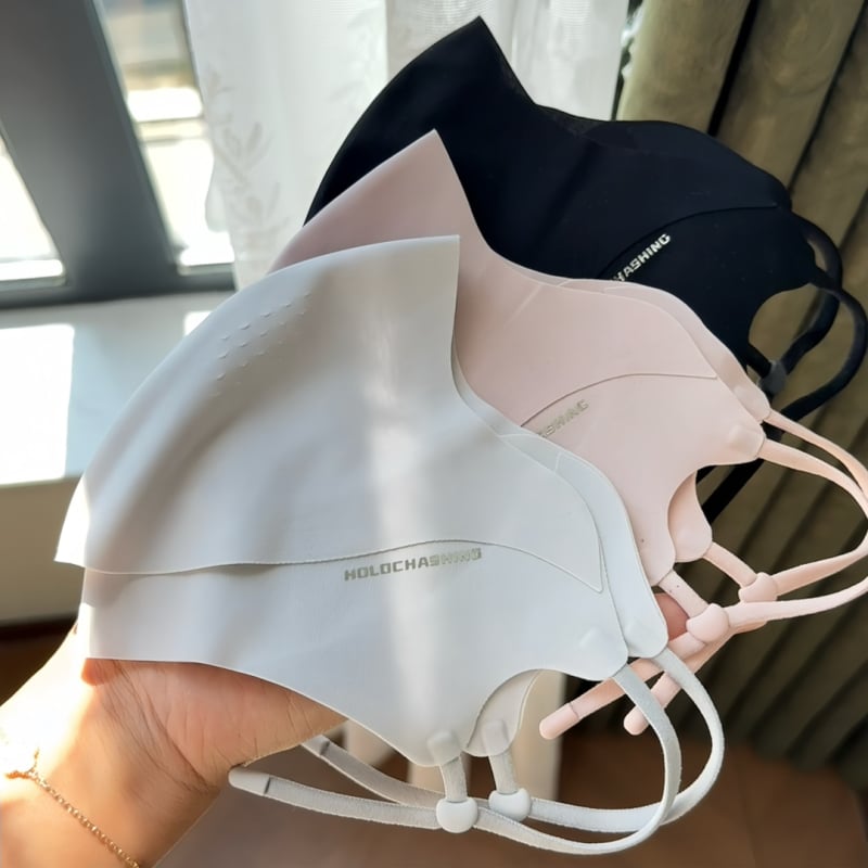 UV защита UPF50+ маска за лице, разделена камера за вода, унисекс, 3D кройка, безшевна, кожа-подобна и дишаща, стилна маска за ежедневна употреба, модел 2026