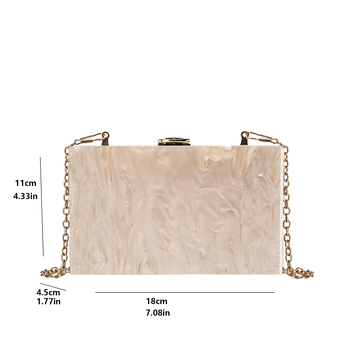 Stílusos akril kagyló alakú clutch táska estélyekre, esküvőkre és bulikra