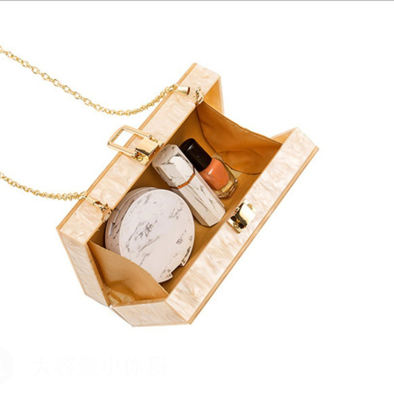 Stílusos akril kagyló alakú clutch táska estélyekre, esküvőkre és bulikra