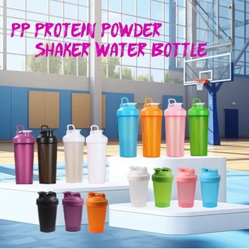 Αθλητικό shaker ποτήρι πρωτεΐνης, φορητό δοχείο ανάμιξης με διαβαθμισμένες ενδείξεις και δυνατότητα λογότυπου