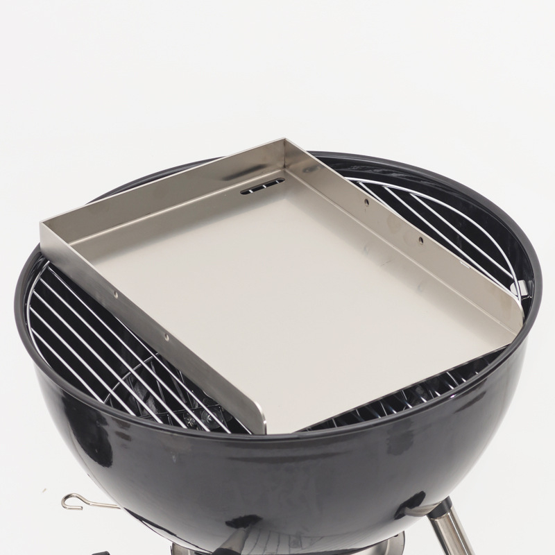 Grill tava od 304 nehrđajućeg čelika, debljine 3 mm, za plinske i roštilje na ugljen, vanjsku izdržljivost, pravokutnog oblika