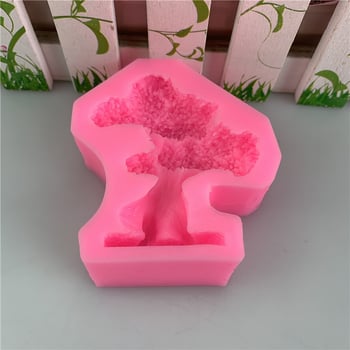  Szilikon forma mini bonsai fa – fondant tortadíszítéshez, sütéshez, gyantaöntéshez és gyertyaformához