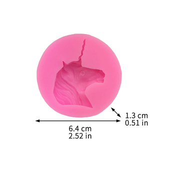 Folyékony szilikon tortaforma egyszarvú motívummal, M044