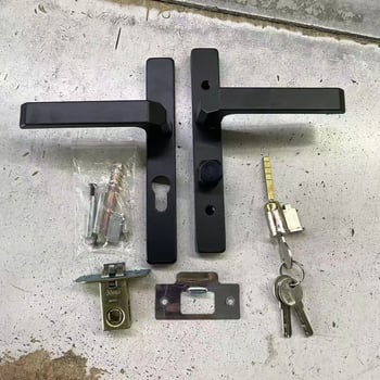Brava za vrata kupaonice s ključem, ručna brava za kupaonu i balkon, model 25-B06, modern minimalistički stil