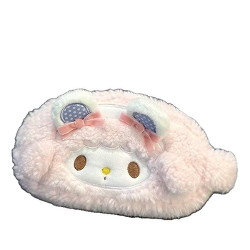 Плюшено несесерче за моливи Meddy Sheep, сладък мультяшен дизайн, голям капацитет, многофункционален ученически органайзер, преносим
