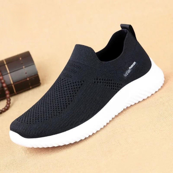 Légáteresztő hálós Slip-On cipő nőknek és férfiaknak, könnyű mindennapi sportcipő, alacsony profilú