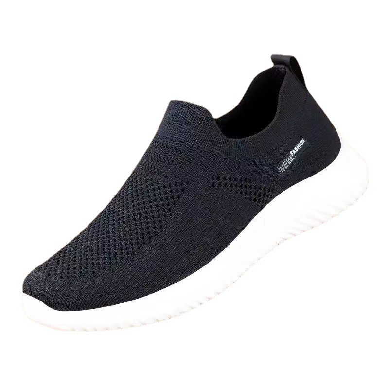 Légáteresztő hálós Slip-On cipő nőknek és férfiaknak, könnyű mindennapi sportcipő, alacsony profilú