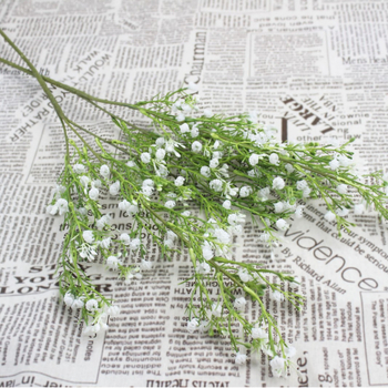 Egyetlen szárú műanyag gypsophila virág éttermek és esküvők dekorációjához