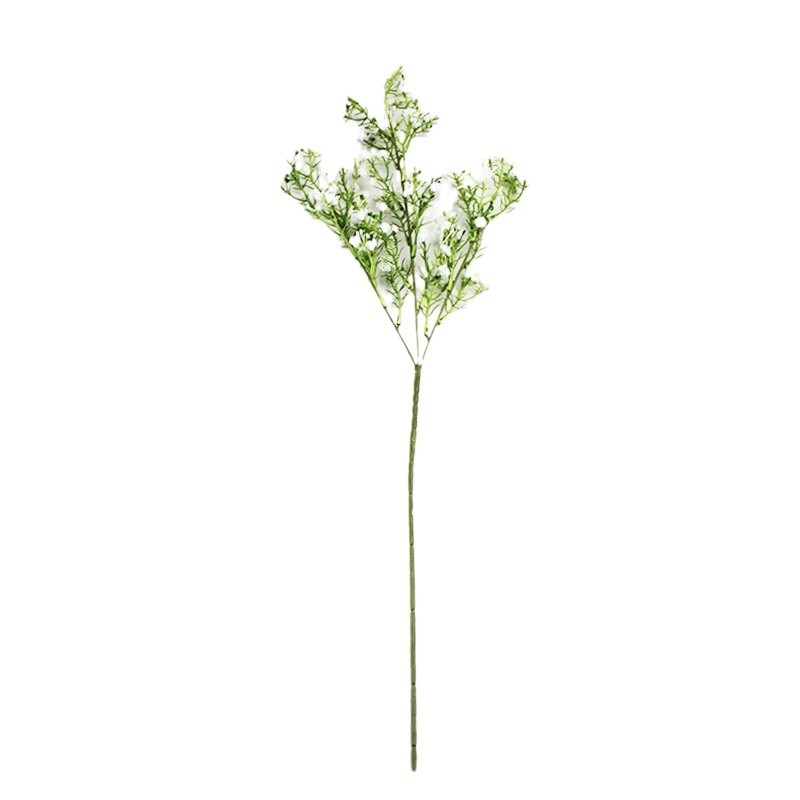Egyetlen szárú műanyag gypsophila virág éttermek és esküvők dekorációjához