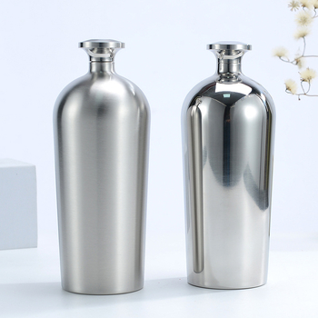 Rozsdamentes acél 304, új modellű hipflaska, 500 ml kültéri hordozható italosüveg, luxus otthoni bárfelszerelés