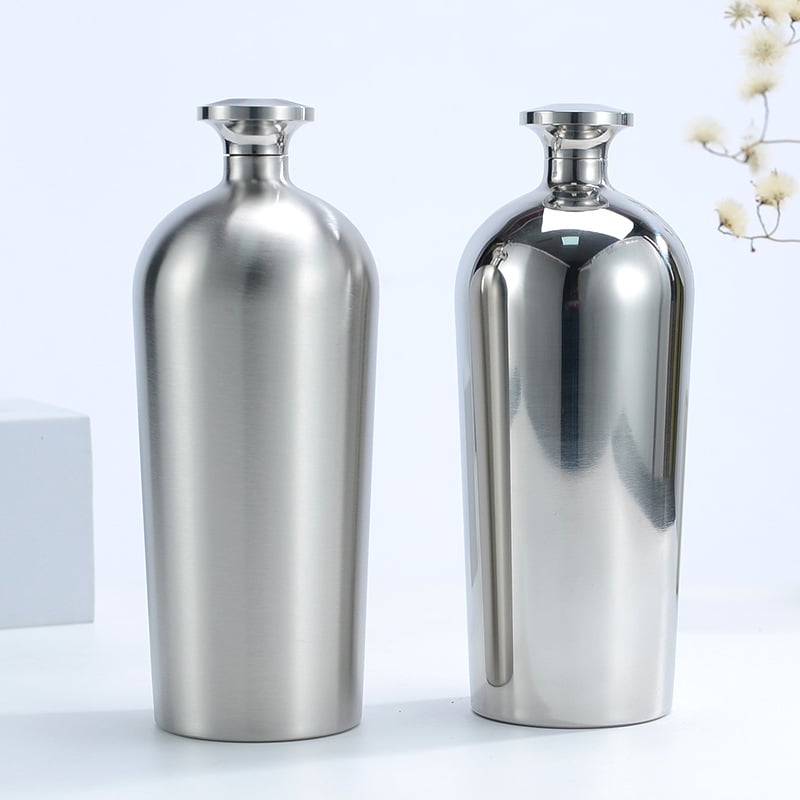 Rozsdamentes acél 304, új modellű hipflaska, 500 ml kültéri hordozható italosüveg, luxus otthoni bárfelszerelés