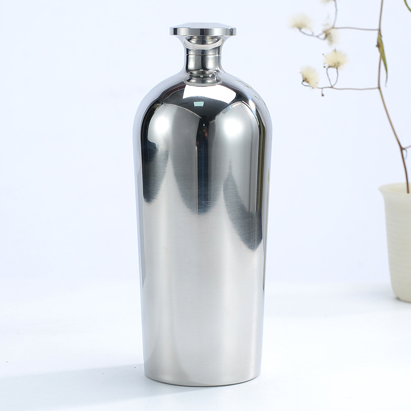Rozsdamentes acél 304, új modellű hipflaska, 500 ml kültéri hordozható italosüveg, luxus otthoni bárfelszerelés