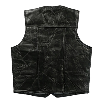 Vestă din piele pentru bărbați, vestă de ciclism rezistentă la vânt, piele de miel, stil clasic universal pentru toate anotimpurile