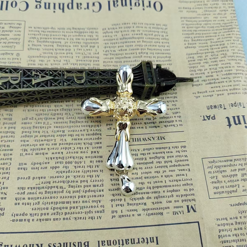 Kereszt alakú bross, vintage stílusú absztrakt arcvonásokkal, ötvözetből készült női divatkiegészítő mindennapi viselethez