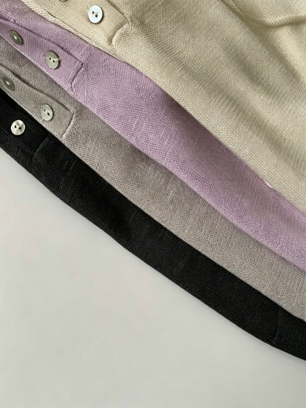 Női Tencel kapucnis kötött felső, rövid ujjú, lazán szabott, egyszínű, elegáns hétköznapi stílus