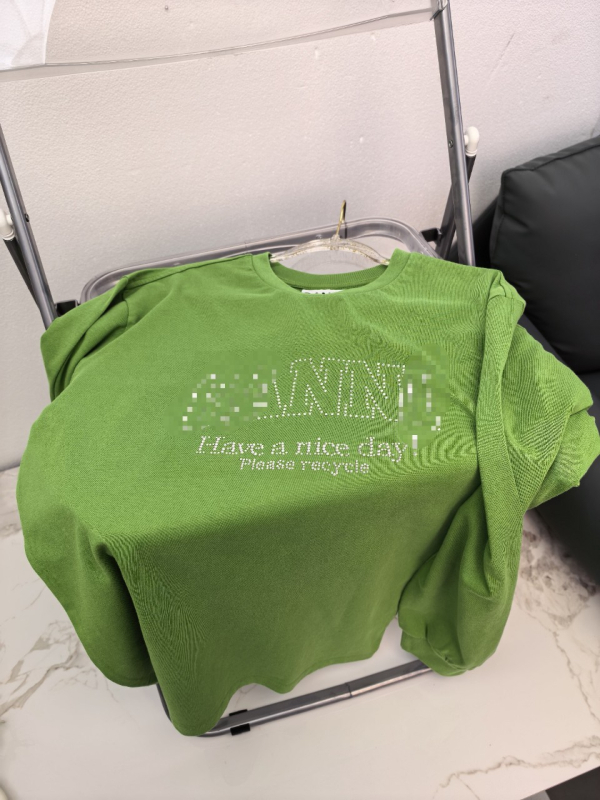 Nordic 26 Szénfekete Organikus Pamut Logó Szöveg Nyomtatás Női Pulóver-Sweatshirt