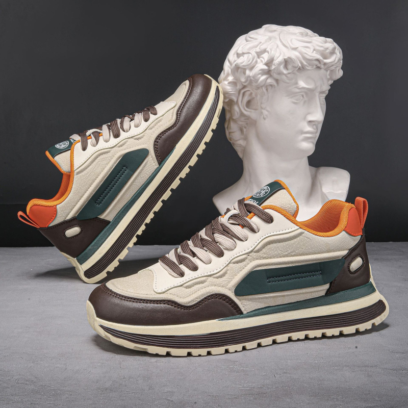 Uniszex vastag talpú retró sneaker, tavaszi-nyári sportos-casual cipő, légáteresztő és könnyű, páros stílus