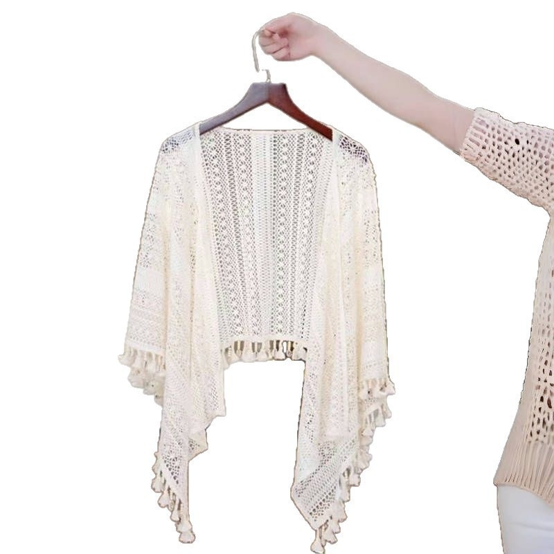 Női vékony csipkés kendő, shawl, nyárra, retro etnikus stílusú kiegészítő