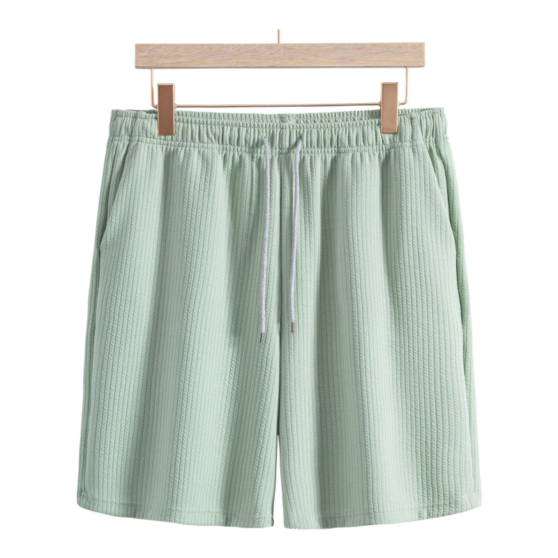 Férfi slim-fit rövid ujjú ing szett, pamutból