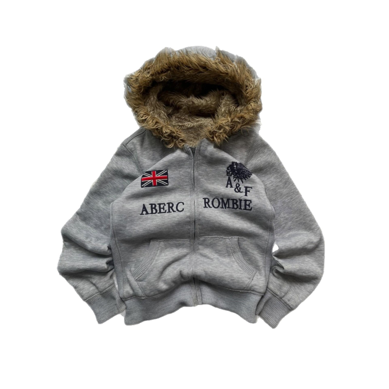 Y2K-stílusú laza kapucnis pulóver nyomtatott mintával, hosszú ujjú, retro streetwear