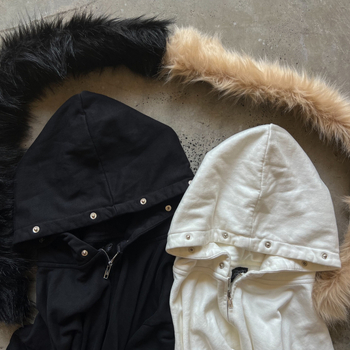 Hosszú ujjú pulóver nyomtatott mintával és szőrme gallérral, Y2K laza szabású pulóverdzseki, retro streetwear