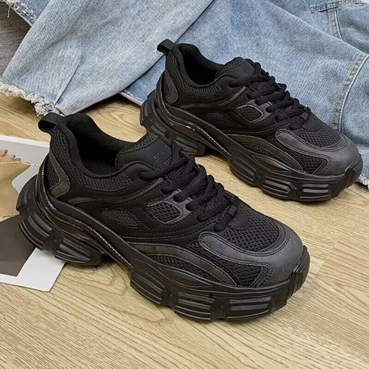 Niche tervezésű női sneaker, 2025 tavasz, kerek orr, vastag talp, magas felső rész, mindennapi sportcipő