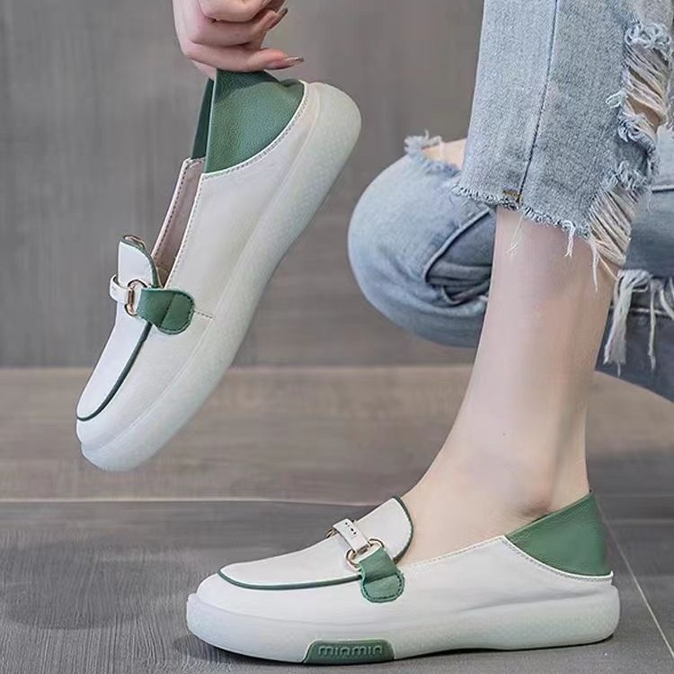 Női puha bőr loafers puha talppal – könnyű, kényelmes mindennapi cipő tavaszra és őszre