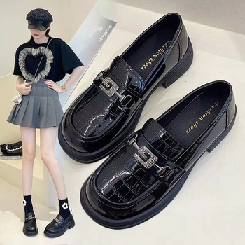 Női puha bőr loaferek - 2025 ősz, brit stílus, puha talp, slip-on, sokoldalú