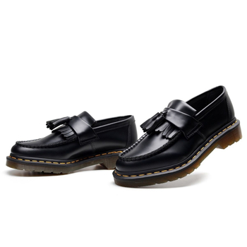 Női bőrből készült retro tassel loafers, brit stílus, uniszex modell
