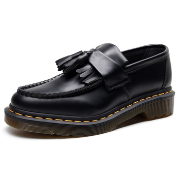 Női bőrből készült retro tassel loafers, brit stílus, uniszex modell